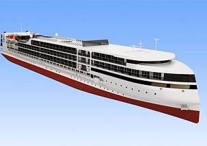 Судостроительный  завод «Лотос»  завершает строительство корпуса круизного лайнера PV300VD